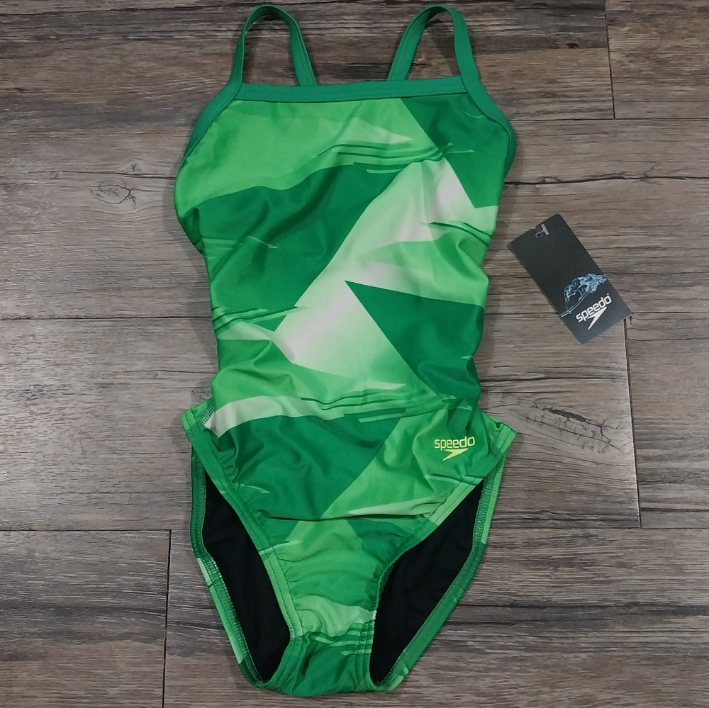 Speedo Pro LT Swimsuit Size 26 Green